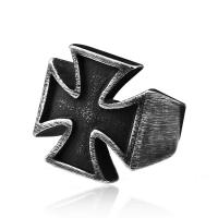 Stainless Steel Finger Ring, 304 Stainless Steel, fashion jewelry & for man, black 