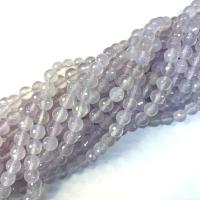 Natürliche graue Achat Perlen, Grauer Achat, rund, poliert, DIY & verschiedene Größen vorhanden, hellgrau, Länge:ca. 38-40 cm, verkauft von Strang