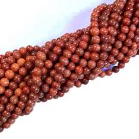 Dyed Jade Beads, Round, polished, DIY red Approx 38-40 cm 