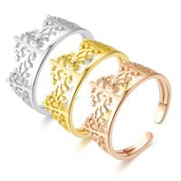 Titanium Steel Finger Ring, Carved, fashion jewelry & Unisex 