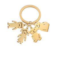 Stainless Steel Key Clasp, 304 Stainless Steel, Vacuum Ion Plating, Unisex golden 