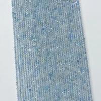 Aquamarine Beads, Round, polished & faceted, light blue Approx 14.96 Inch 