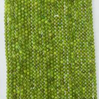 Jade Canada Bead, Round, polished & faceted, grass green Approx 14.96 Inch 