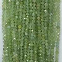 Пренит бисер, пренит, Круглая, полированный, разный размер для выбора & граненый, зеленый, длина:Приблизительно 14.96 дюймовый, продается Strand