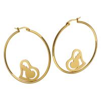 Stainless Steel Leverback Earring, 316 Stainless Steel, Vacuum Plating, fashion jewelry & for woman, golden 