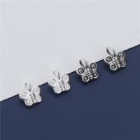 Sterling Silver Pendants, 925 Sterling Silver, Butterfly, DIY Approx 2.9mm 