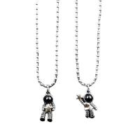 Zinc Alloy Necklace, Astronaut, plated, fashion jewelry & Unisex Approx 50-60 cm 