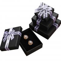 Jewelry Gift Box, Paper & with ribbon bowknot decoration 