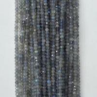 Labradorite Beads, Square, polished & faceted, grey Approx 14.96 Inch 
