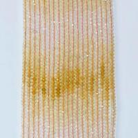 Citrin Naturperlen, Gelbquarz Perlen, natürlich, facettierte, gelb, 4x6mm, Länge:ca. 14.96 ZollInch, verkauft von Strang