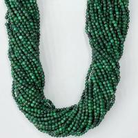 Natural Malachite Beads, Round & faceted, green Approx 14.96 Inch 