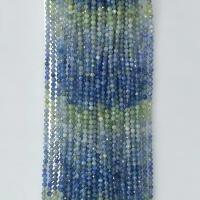 Gemischte Farbe Quarz Perlen, Cyanit, rund, natürlich, facettierte, Farbverlauf, 3mm, Länge:ca. 14.96 ZollInch, verkauft von Strang
