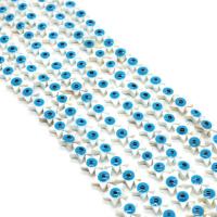 Perles en coquille naturel, coquille d'eau douce, étoile, DIY & normes différentes pour le choix & émail, blanc Environ 38 cm, Vendu par brin