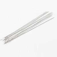 Stainless Steel Eyepins, 304 Stainless Steel silver color 