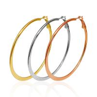 Stainless Steel Hoop Earring, Zinc Alloy, plated, fashion jewelry & for woman 