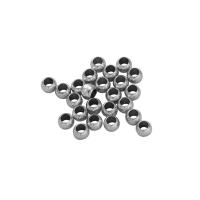 Edelstahl Perlen, 304 Edelstahl, rund, Vakuum-Ionen-Beschichtung, DIY, keine, 3x4mm, 100PCs/Tasche, verkauft von Tasche