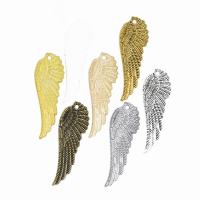 Wing Shaped Zinc Alloy Pendants, plated, DIY Approx 2mm 