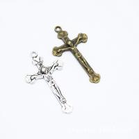 Zinc Alloy Cross Pendants, Crucifix Cross, plated, DIY Approx 2mm 