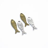 Zinklegierung Tier Anhänger, Fisch, plattiert, DIY, keine, 23.5x7mm, Bohrung:ca. 2mm, 1000PCs/Menge, verkauft von Menge