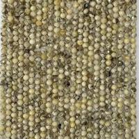 Einzelne Edelstein Perlen, Labradorit, rund, natürlich, verschiedene Größen vorhanden & facettierte, kakifarben, Länge:ca. 14.96 ZollInch, verkauft von Strang
