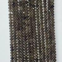 Natural Smoky Quartz Beads, Round & faceted, tan Approx 14.96 Inch 