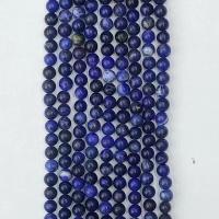 Sodalith Perlen, Sosalith, rund, natürlich, verschiedene Größen vorhanden, blau, Länge:ca. 14.96 ZollInch, verkauft von Strang