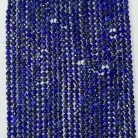 Perles de pierre lasurite naturelles, Lapis lazuli, Rond, normes différentes pour le choix & facettes, couleur de lapis-lazuli Environ 14.96 pouce, Vendu par brin