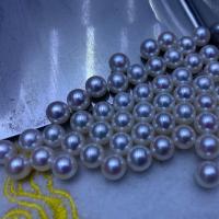 Perlas Freshwater sin Agujero, Perlas cultivadas de agua dulce, Bricolaje, Blanco, 7-7.5mm, Vendido por UD