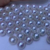 No Hole Cultured Freshwater Pearl Beads, DIY, white, 9-10mm 