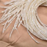 Белые бусины, Белая раковина для губ, покрыт лаком, естественный & ювелирные изделия моды & DIY, белый, 2mm, длина:36-38 см, продается Strand