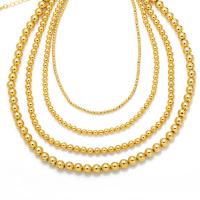 Brass Chain Necklace, with 5cm extender chain, 18K gold plated & for woman Approx 45 cm 