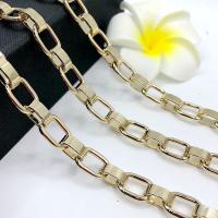 Iron Box Chain, gold color plated, DIY, golden 