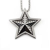 Titanium Steel Jewelry Necklace, Star, fashion jewelry & Unisex Approx 23.62 Inch 