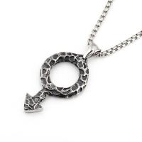 Titanium Steel Jewelry Necklace, fashion jewelry & Unisex Approx 23.62 Inch 
