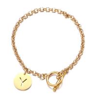 Stainless Steel Charm Bracelet, 304 Stainless Steel, fashion jewelry & for woman 3.5mm,15mm Approx 7.87 Inch 