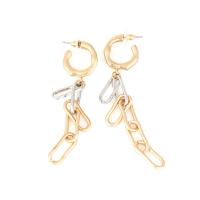 Zinc Alloy Drop Earring, plated, vintage & for woman, golden 