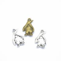 Zinc Alloy Animal Pendants, Penguin, plated, DIY Approx 1.5mm 