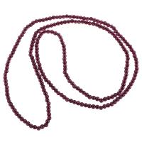 Garnet Necklace, polished, Unisex & smooth, purple Approx 28 Inch 