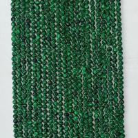Einzelne Edelstein Perlen, Synthetik+Malachit, rund, synthetisch, verschiedene Größen vorhanden & facettierte, grün, Länge:ca. 14.96 ZollInch, verkauft von Strang