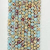 Einzelne Edelstein Perlen, Shoushan Stein, rund, natürlich, verschiedene Größen vorhanden, gemischte Farben, Länge:ca. 14.96 ZollInch, verkauft von Strang