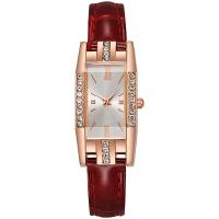 Women Wrist Watch, Synthetic Leather, with Glass & Zinc Alloy, waterproofless & for woman & with rhinestone 40*8mm 