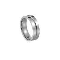Titanium Steel Finger Ring, polished, fashion jewelry & Unisex silver color 