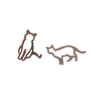 Zinc Alloy Jewelry Brooch, Cat, gold color plated, for woman & hollow 