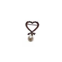 Kunststoff-Perlen-Brosche, Zinklegierung, mit Kunststoff Perlen, Platinfarbe platiniert, Modeschmuck & für Frau, keine, 27-50mm, verkauft von PC