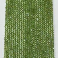 Апатит бисер, Апатиты, Круглая, натуральный, разный размер для выбора & граненый, зеленый, длина:Приблизительно 14.96 дюймовый, продается Strand