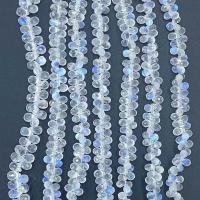 Mondstein Perlen, Blauer Mondstein, Tropfen, natürlich, verschiedene Größen vorhanden & facettierte, klar, Länge:ca. 14.96 ZollInch, verkauft von Strang