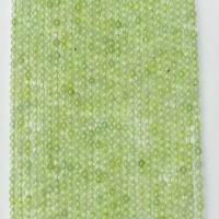 Prehnit-Perlen, Prehnit, rund, natürlich, verschiedene Größen vorhanden, grün, Länge:ca. 14.96 ZollInch, verkauft von Strang