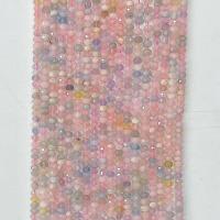 Perles de morganite, Rond, naturel, normes différentes pour le choix & facettes, couleurs mélangées Environ 14.96 pouce, Vendu par brin