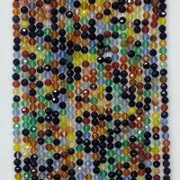 Perles de Agate en couleur original, Agate multicolore, Rond, naturel, normes différentes pour le choix & facettes, multicolore Environ 14.96 pouce, Vendu par brin
