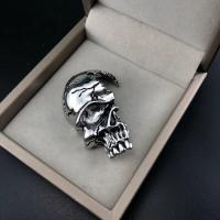 Zinc Alloy Skull Pendants, antique silver color plated, vintage & DIY 